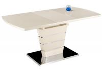 Стол стеклянный Space 120 бежевый. Фото №1