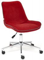 Кресло офисное TetChair Style (флок бордовый) фото Кресло офисное TetChair Style (флок бордовый)