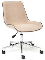 Кресло офисное TetChair Style (флок бежевый) фото Кресло офисное TetChair Style (флок бежевый)