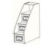 Тумба-лестница с 3-мя ящиками АЙС. Фото №1