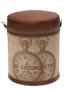 Пуф Secret De Maison Хроно (Chrono) 6409 с отделкой из натуральной кожи (Коричневый Лофт) Пуф Secret De Maison Хроно (Chrono) 6409 с отделкой из натуральной кожи (Коричневый Лофт)