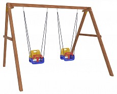 Качели детские Р911-2, коричневый. Фото