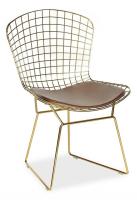 Стул  BAZALT с подушкой (mod. DC5079) металл, 49,5*46,5*81,5 см, золотой гальваник (поставляется только по 2 шт). Фото №1