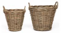 Корзина Secret De Maison Atala(набор из 2 штук) натуральный ротанг, 46*46*43 / 58*58*51, Натуральный Кубу / Natural Kubu. Фото №1