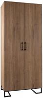Шкаф двухстворчатый без зеркал Loft Дуб Табак. Фото №1