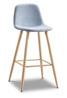 Барный стул 350B голубой/дерево фото Барный стул 350B голубой/дерево. Фото №1