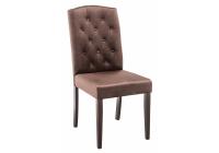 Стул деревянный Menson dark walnut / fabric brown. Фото №1