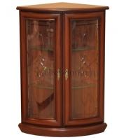 Шкаф для посуды угловой Милан 5 (стеклянные фасады). Фото №1