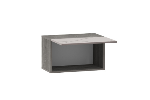 Шкаф навесной Summit НМ 014.21-02 (открывание вверх) , Софт Графит, Ясень Анкор темный. Фото №2