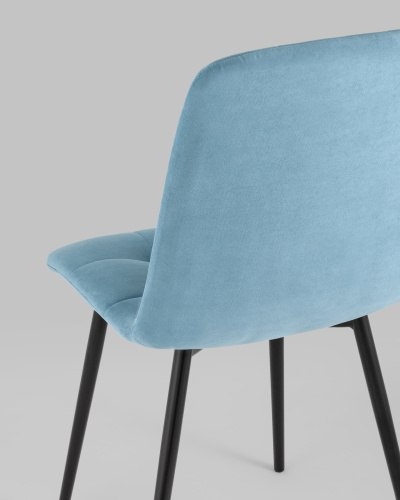 Стул Oliver велюр пыльно-голубой. Фото №8