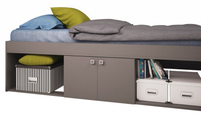 Кровать Polini Kids Simple, серый. Фото