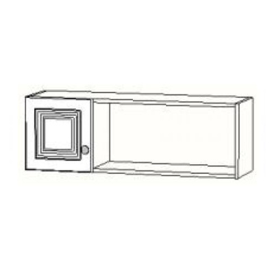 Полка навесная с дверкой АЙС. Фото