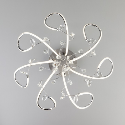 Потолочная люстра Eurosvet Irvine 90106/7 хром 97W. Фото №2