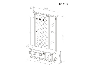 Прихожая Благо 5 Б 5.11-9. Фото №4