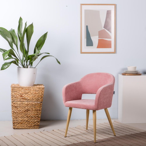 Кресло Oscar Розов/Натуральный Дуб. Фото №7