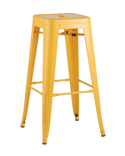 Стул барный TOLIX желтый глянцевый. Фото №2