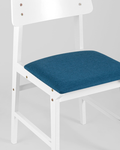 Стул ODEN WHITE синий 2 шт.. Фото №9