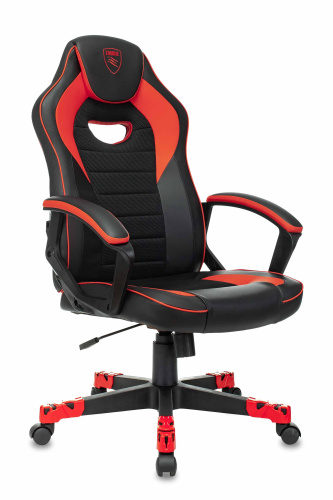 Кресло игровое Zombie GAME 16 черный/красный текстиль/эко.кожа крестовина пластик. Фото №2