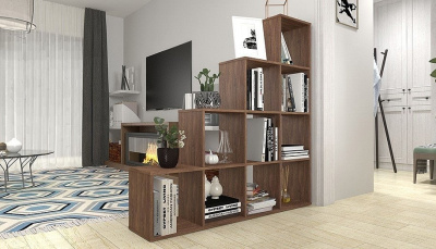 Стеллаж Polini Home Smart, коричневый. Фото №5