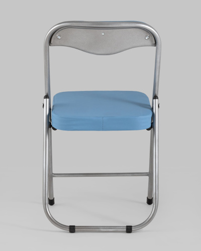 Стул складной ДЖОН металлик, голубой. Фото №6