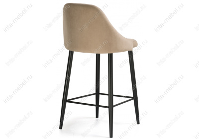 Барный стул Джама бежевый / черный матовый. Фото