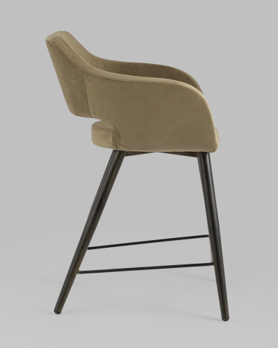 Стул полубарный Саймон велюр капучино. Фото №4