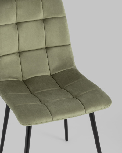 Стул Одди велюр пыльно-оливковый. Фото №9