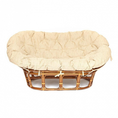 Кресло MAMASAN  23/02 W /с подушкой/ Pecan (орех) фото Кресло MAMASAN  23/02 W /с подушкой/ Pecan (орех). Фото