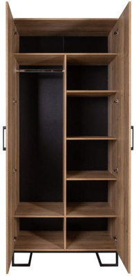 Шкаф двухстворчатый без зеркал Loft Дуб Табак. Фото №5