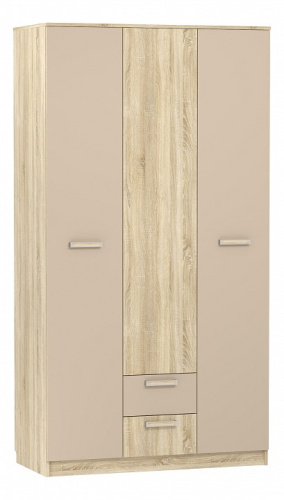 Акварель НМ 013.08-01 М1 Шкаф комбинированный Капучино/Дуб сонома, Дуб Сонома. Фото №1