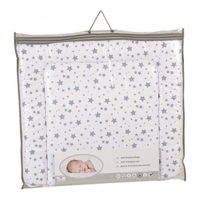 Матрас пеленальный Polini kids Звезды, белый. Фото №5