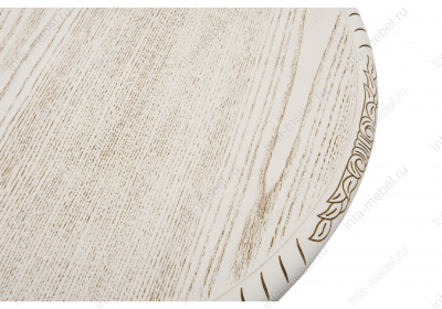 Журнальный стол Бернард молочный с золотой патиной. Фото