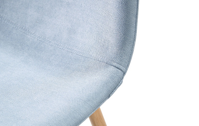 Барный стул 350B голубой/дерево фото Барный стул 350B голубой/дерево. Фото №4