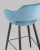 Стул барный Саймон велюр пыльно-голубой. Фото №8