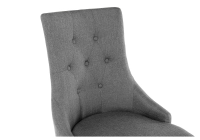 Стул деревянный Elegance dark walnut / fabric grey. Фото №3