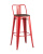 Стул барный TOLIX WOOD со спинкой красный глянцевый фото Стул барный TOLIX WOOD со спинкой красный глянцевый. Фото №2