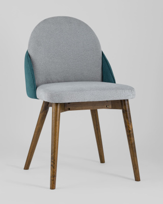 Стул HELGA светло-серый/бирюзовый 2 шт.. Фото №3