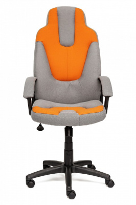 Компьютерное кресло NEO3 ткань, серый/оранжевый, С27/С23. Фото