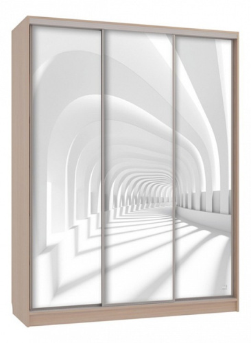 Бассо 7-600 58 (полки слева) дуб млечный. Фото №1