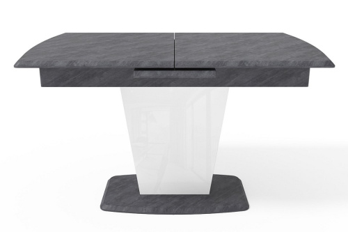 Стол Шарли обеденный (белый/бетон серый). Фото №2