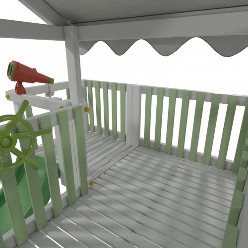 Комплекс игровой ДК3Б, бирюзовый, серый. Фото №8