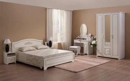 Белла Шкаф 3-створчатый  белый/софт джелато. Фото №2