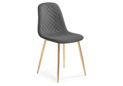 Стул Dabl dark gray / gold. Фото №1