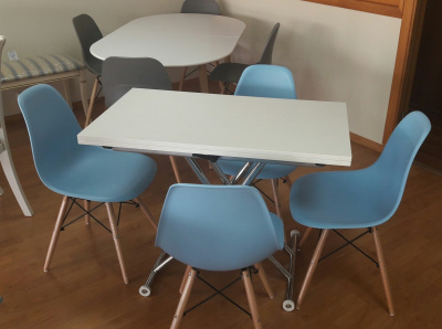 Стул 971 голубой. Фото №3