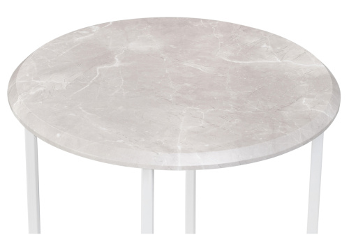 Журнальный стол, Грейс мрамор серый / белый. Фото №3