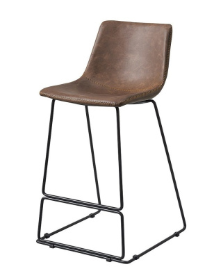 Полубарный стул CQ-8347B brown 2075. Фото
