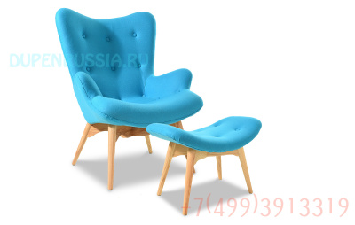 Банкетка DC917F blue-голубая. Фото