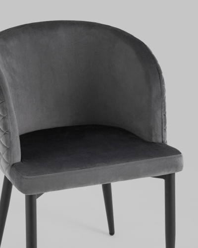 Стул Оскар велюр серый. Фото №9
