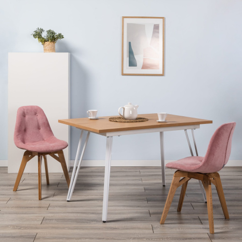 Стул EAMES lite Розов/Натуральный Бук. Фото №5