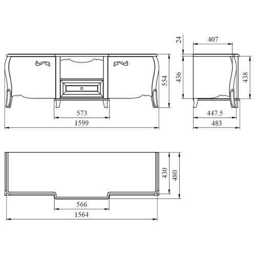 Тумба для ТВ Тэсоро ГМ 6360. Фото №3